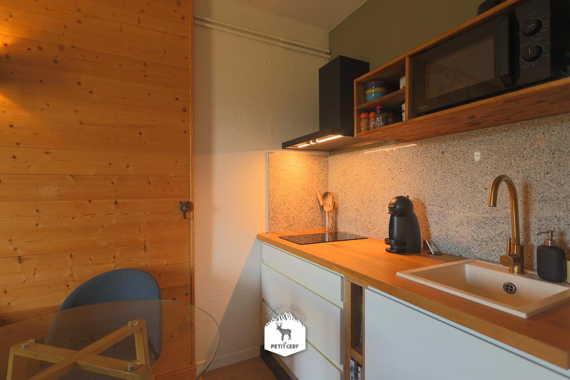 Le Petit Ours & Le Petit Cerf - Studios Vue Lac & Montagnes Les Angles  Luaran gambar